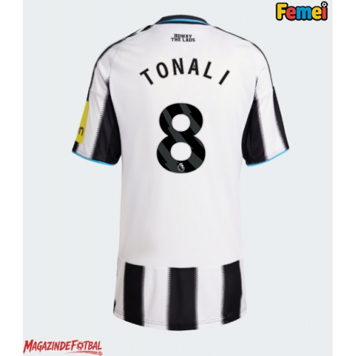 Newcastle United Sandro Tonali #8 Tricou Fotbal Replică 2025-26 Femei Acasa Newcastle United Sandro Tonali #8 Tricou Fotbal Replică 2025-26 Femei Acasa
